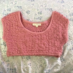 Pink crop top